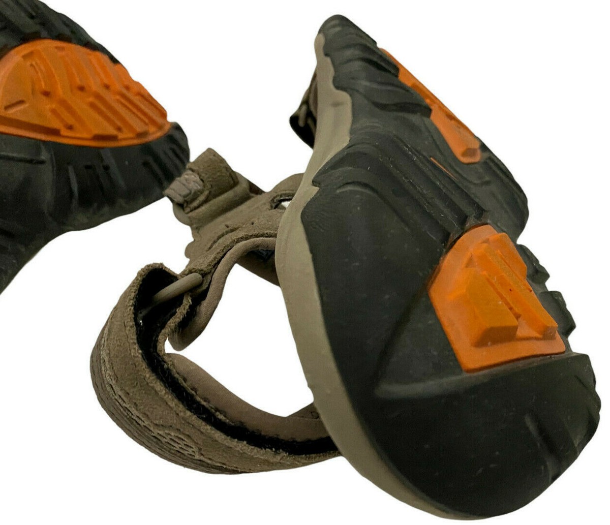 Teva Hudson Taupe/Grey/Black Suede Mesh Active Sandals Wet 