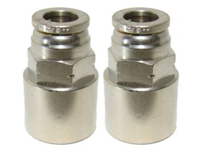 1/8'' Hose X 1/8'' NPT Push To Connect Straight Female Fittings - 2 PACK