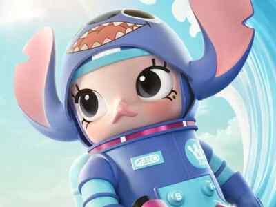 POPMART MEGA Collection 400% SPACE MOLLY Stitch H326mm Action