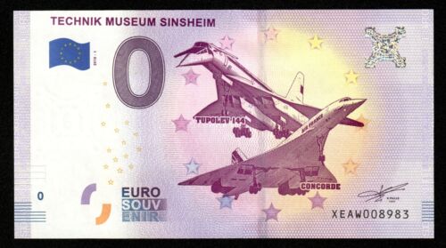 0 Euro souvenir ticket - Germany, TECHNIK MUSEUM SINSHEIM 2018-1 NEW / UNC - Picture 1 of 3