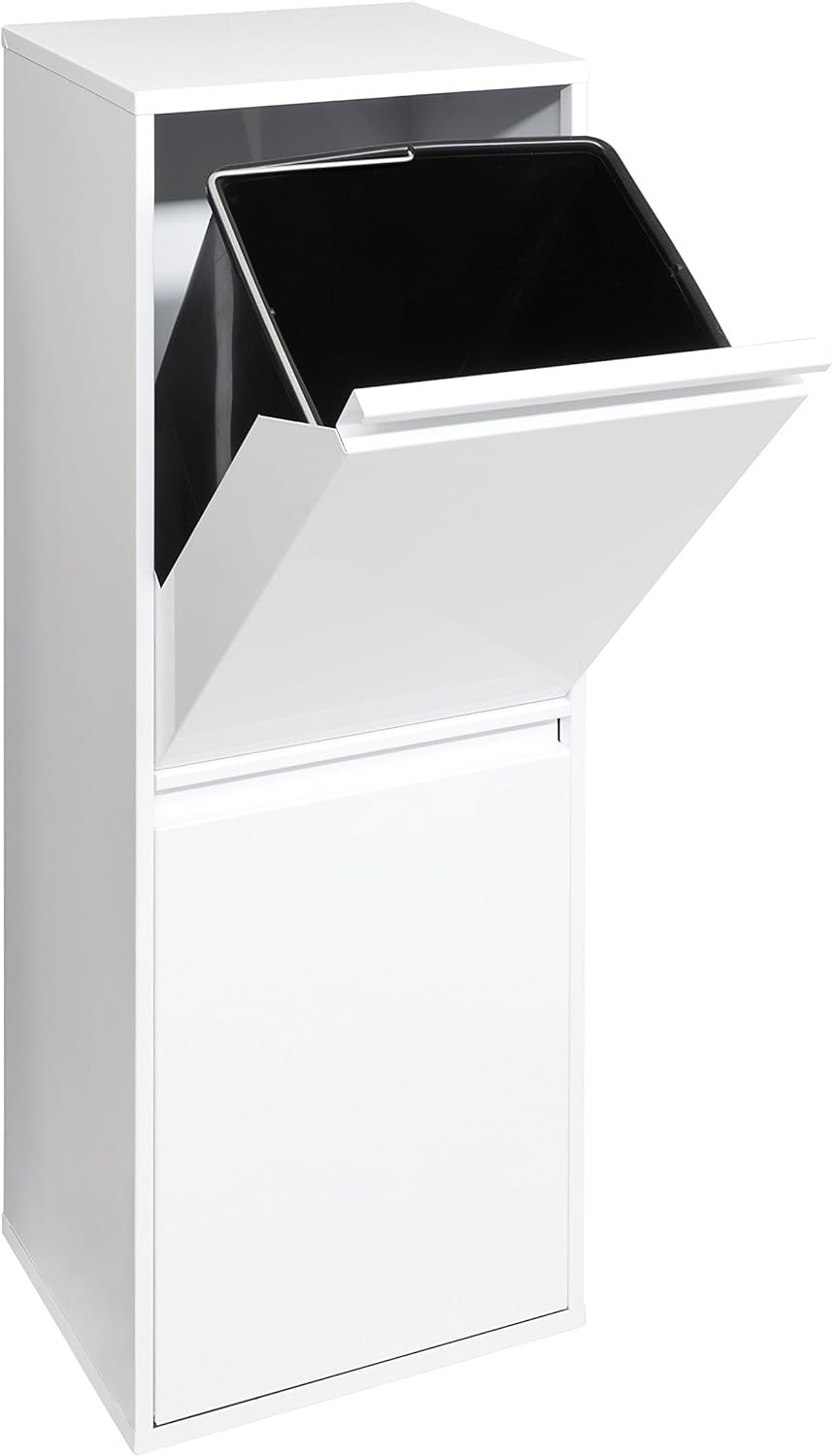 Poubelle de recyclage cuisine 2 bacs Basic CR201-B de 34L en plastique noir