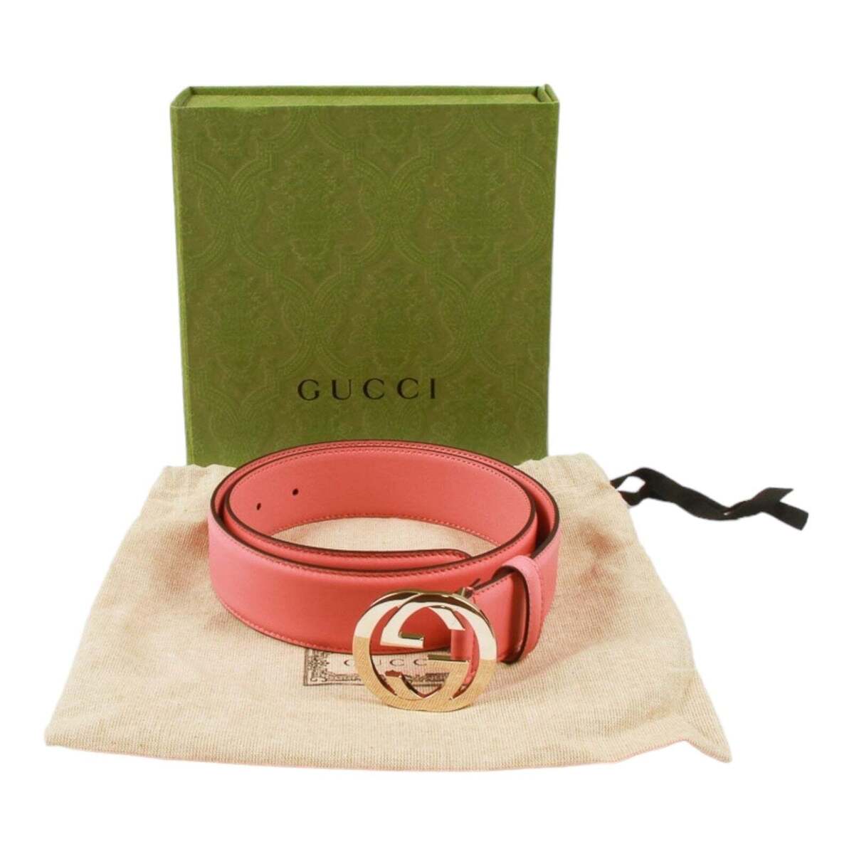 Authentic Gucci Pink Leather belt with interlocking GG Authentic Gucci Pink Leather belt with interlocking GG