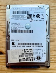 160 Gb Festplatte SATA 2,5 Zoll, Fujitsu MHZ2160BH Notebook (für Apple MacBooks)