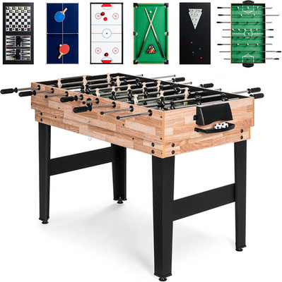 2X4Ft 10-In-1 Combo Game Table Set for Home, Game Room, Friends & Family W/Hocke