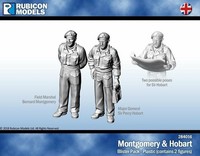 Monty & Hobart (1/56 MaßStab 28Mm) Wargaming Rubicon RU-284016
