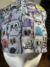 Euro Scrub Cap Cartoon Cats