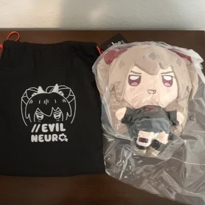 Character Plush Doll, Multicolor Plush w/ EVIL NEURO Black Drawstring Bag