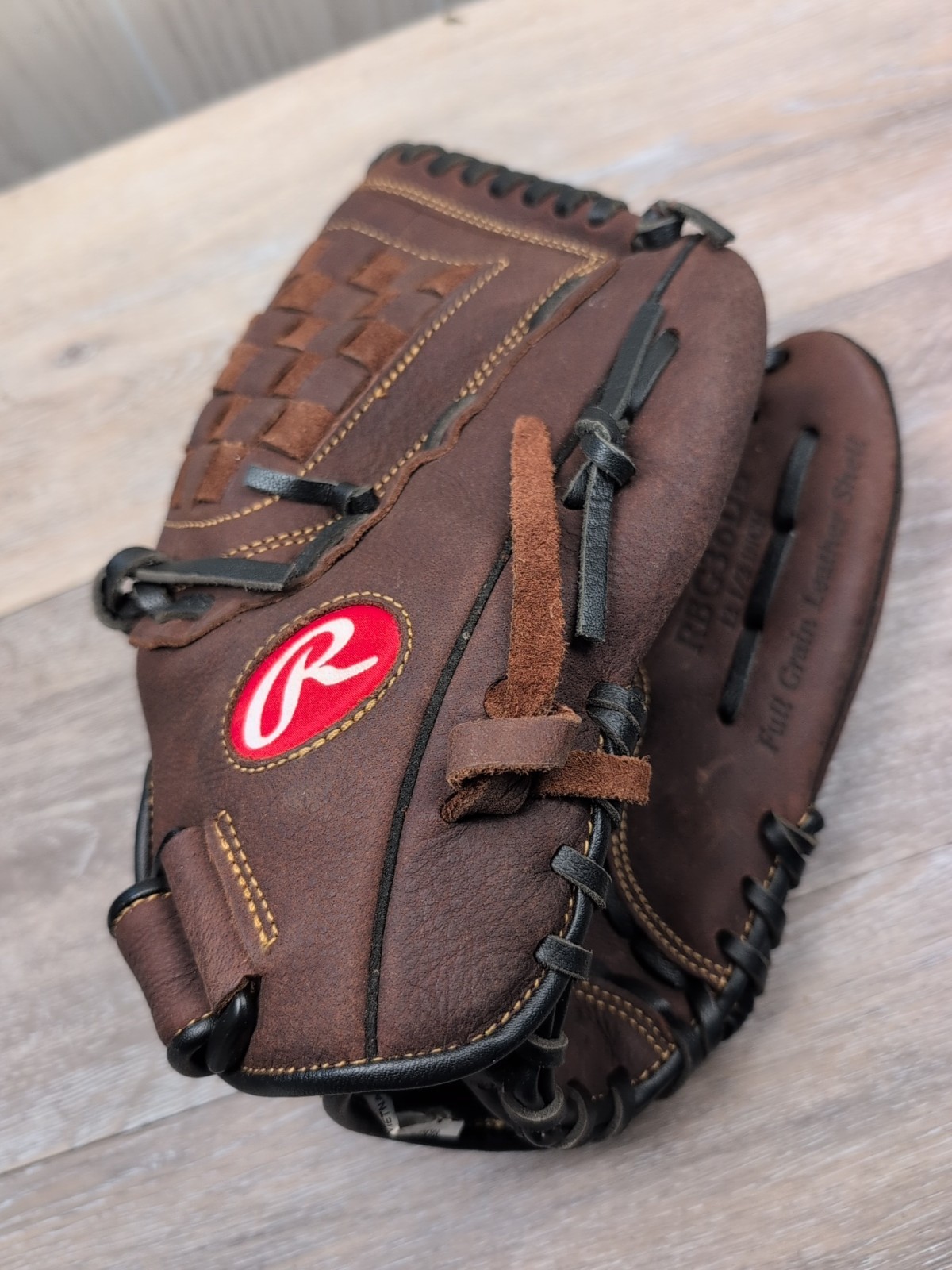 12.5" Basket Web Full Grain Leather