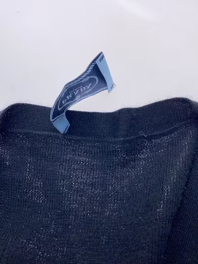 PRADA/Cardigan (Lightweight)/Size 42/70% Cashmere/30% Silk/Black/Solid thumbnail 7
