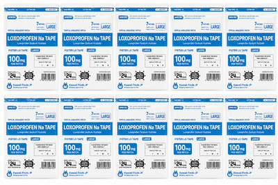 【10 Packs】Loxoprofen Na Tape 100mg (Loxonin Tape) Large size 7 sheets Japan