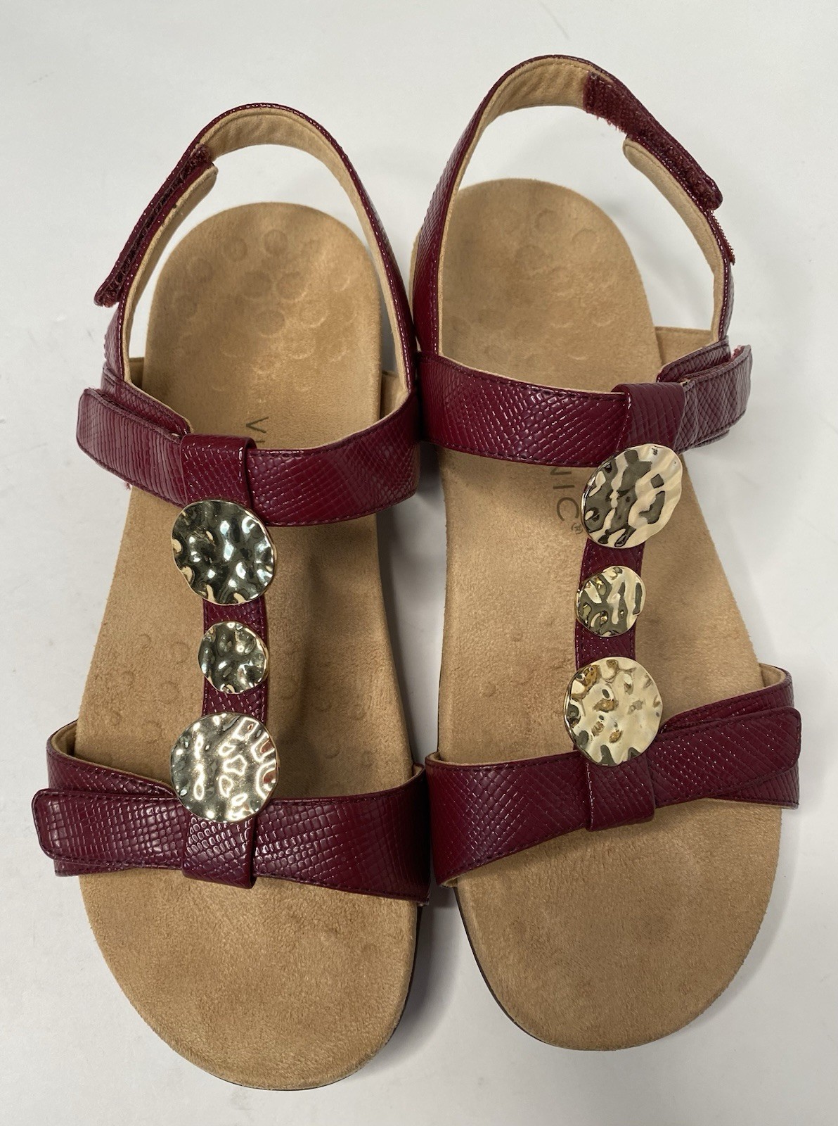 Vionic  Burgundy Adjustable Arch Support Comfort … - image 1