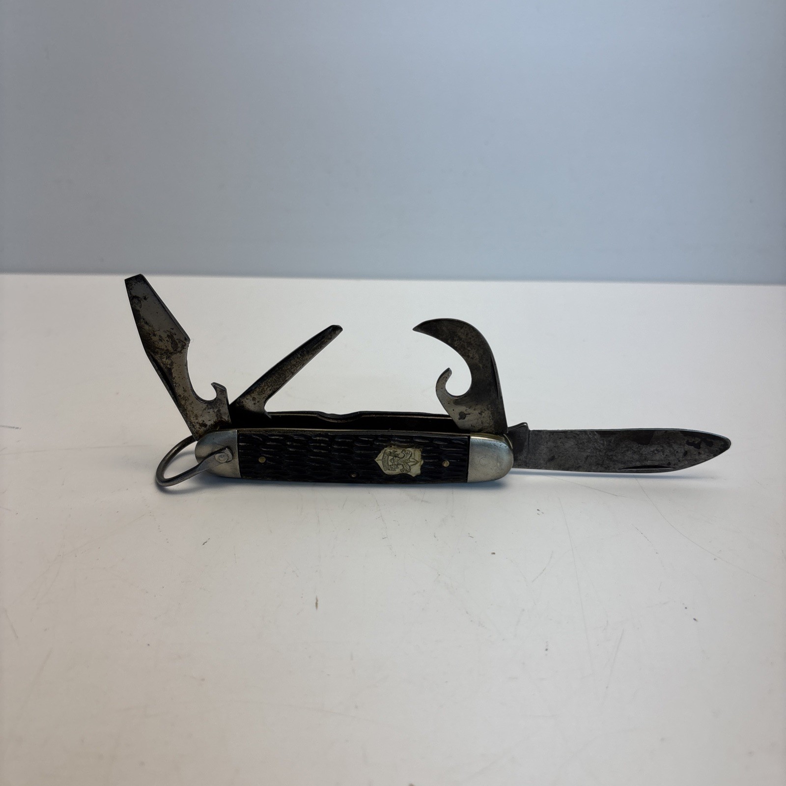 Vintage Imperial Boy Scout Pocket Knife Multi Tool Camp Knife USA