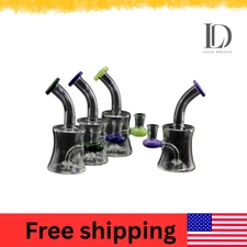 6″ Assorted Color Glass Showerhead Bubbler 200g Durable Art Design