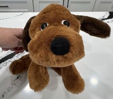 Dakin Plush Dog 1973 Brown Floppy Ear Puppy 10  Vintage Stuffed Animal