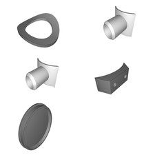 Marmitta Scarico Ricambio per Motore Marino Diesel Bukh DV8 Entrobordo Kit