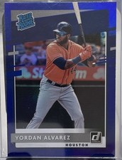 2020 Panini Donruss - Rated Rookie Yordan Alvarez #45 Holo Blue (RC)