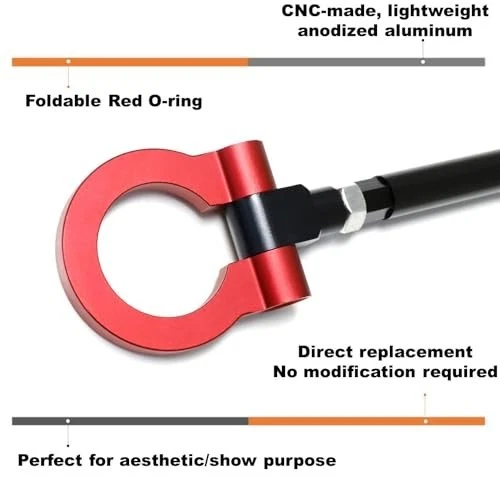 Anillo de gancho de remolque Red Track Racing para BMW 1 2 3 4 5 X1 X3 X4 X5 X6 y MINI Cooper, A Foto 4 de 4