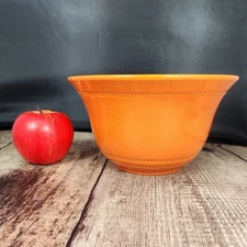 VTG Hall Radiant Ware Orange Mixing Bowl Radiantware 1933 RARE Serving Pottery