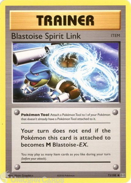 Blastoise Spirit Link 73/108 : Uncommon Mint/Near Mint Pokemon Card : XY12: Evol