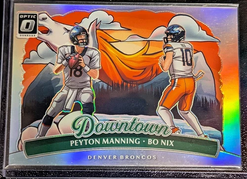 2025 Donruss Optic Bo Nix/Peyton Manning Base (RAW)
