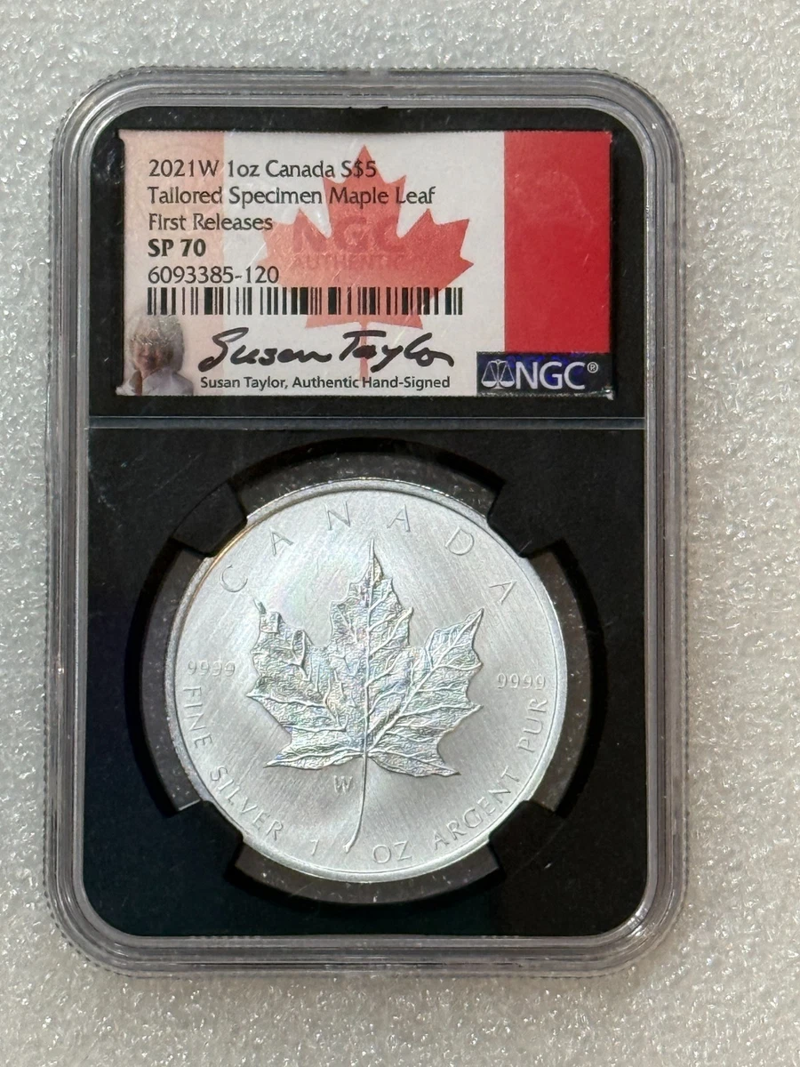 Canadian Maple Leaf MS 70 Graded 1 oz Precious Metal Content per