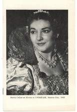 Maria Callas I Puritani Program Mexico City 1952 Chicago 1955 Di Stefano