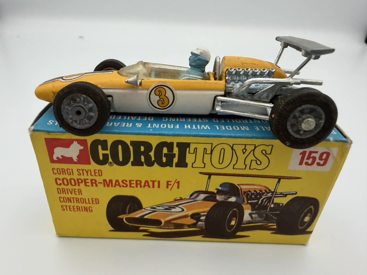 【希少】CORGI TOYSロータス・クライマックス＆クーパー・マセラッテイF1 Corgi Toys 159 Cooper-Maserati F1 Diecast - Original Box | eBay