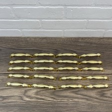 Vintage Lot 20 Gold Brass Color Metal 4.5 Drawer Pulls Cabinet Handles