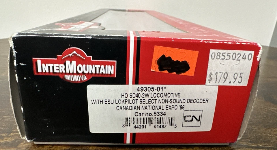 Intermountain Railway Co. HO #49305-01 SD40-2W Diesel Canadian National Expo '86 - Image 2 of 4