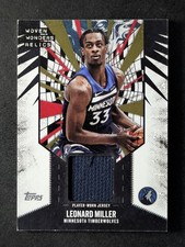 2025-26 Topps LEONARD MILLER Patch Woven Wonders Relic #WW-LM