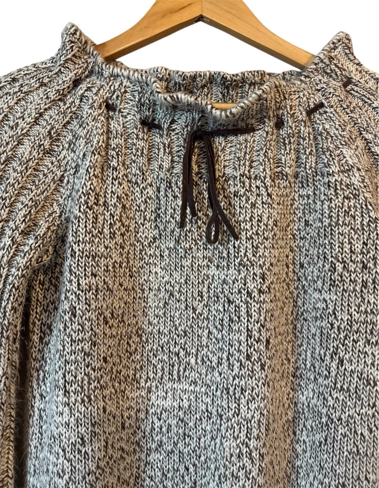 Suéter tejido Newport News para mujer talla M beige Cottageore Boho Foto 2 de 4