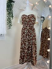 00s Vintage Axes Femme Floral Midi Dress Japanese Brand Lace Trim Layered Skirt