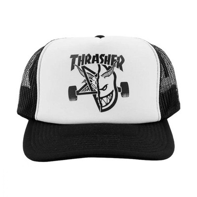 Thrasher x Spitfire Cap Thrash & Burn schwarz/weiß One Size