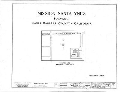 Mission Santa Inez,State Highway 150,Solvang,Santa Barbara County,CA,HABS,5