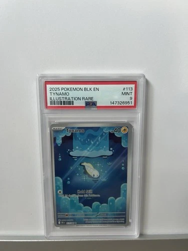 Pokémon TCG Tynamo Black Bolt Illustration Rare Holo Card 113/086 PSA 9 Mint
