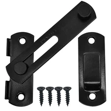 2 Set 4" Gate Latches Safety Door Lock for Barn Door, Heavy Duty Stainless St...