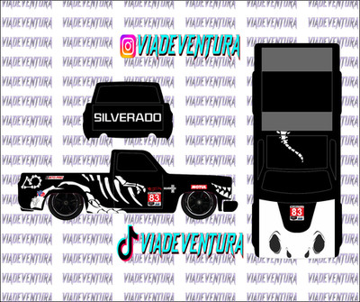 Bone Dino 1/64 83 Silverado WHITE TONER Universal Waterslide Decal for Hot
