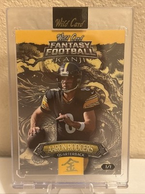 Wild Card 2026 Fantasy Football Kanji Aaron Rodgers 1/1