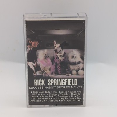 Rick Springfield Success Hasn't Spoiled Me Yet Cassette Tape 1982. ~1-19~
