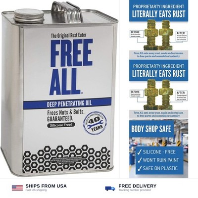 Free All Rust Eater Deep Penetrating Oil, 1 Gallon Can   Loosens Rusted Bolts...