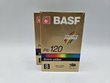 BASF P6-120 8mm Recordable Video Cassette Lot 2 Capacity Brand New Sealed
