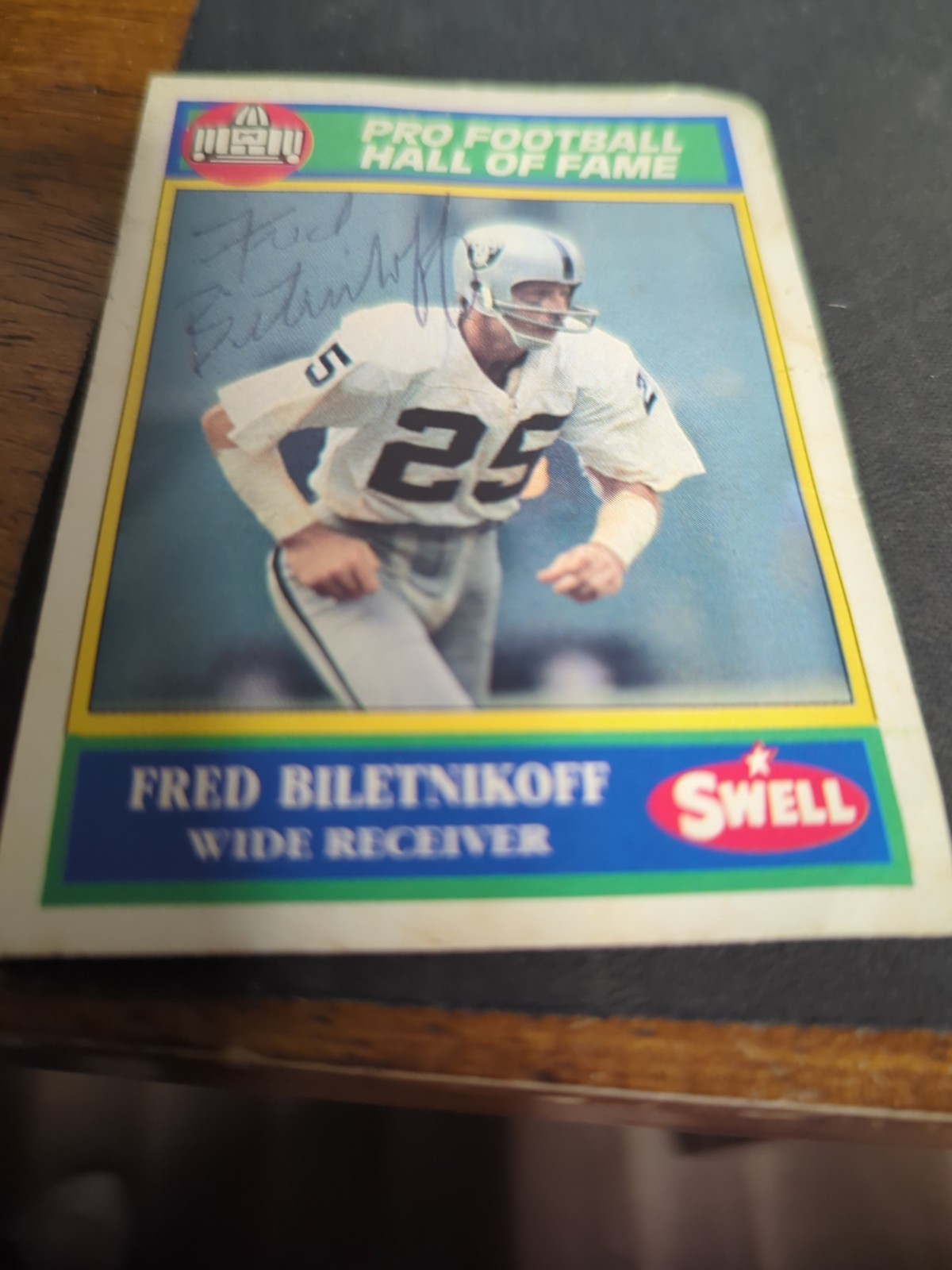 1990 CMC Swell Greats Football Fred Biletnikoff Card #146. HOF