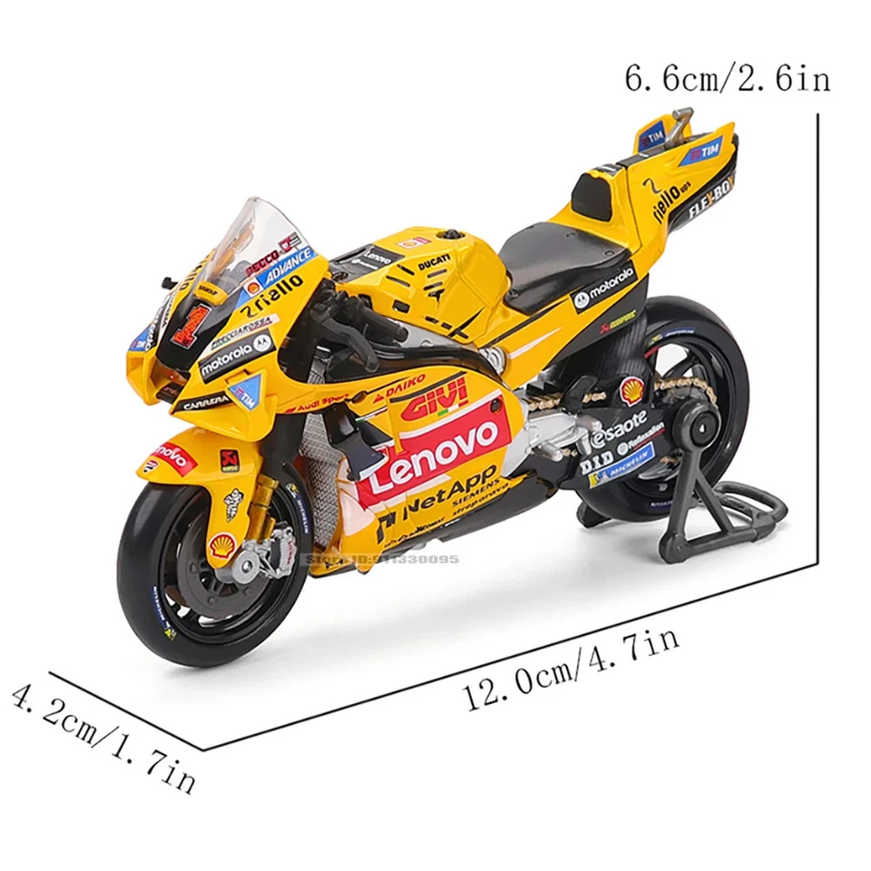 1:18 NEW 2023 Ducati Lenovo Team #1 Bagnaia Champion Moto GP Racing Casting Allo - Image 3 of 4