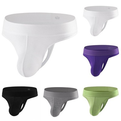 For Intimate Wear Herren G-String Bulge Pouch Mid Waist U Pouch Einfarbig