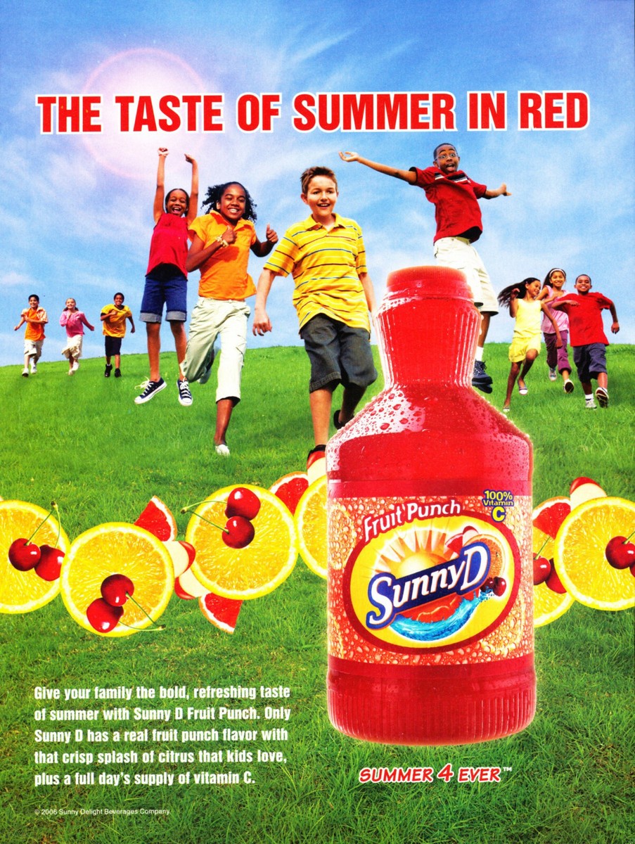 SUNNY D JUICE BEVERAGE AD #1 RARE 2006 OUT OF PRINT | eBay
