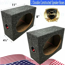 2x  Style 6 x 9 Inch Car Audio Speaker Box Enclosures, 2 Speakers