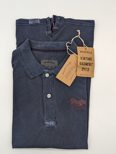 Camiseta REDFIELD Henley Henleyshirt manga corta denim oscuro lavado talla M/50 - Imagen 3 de 5
