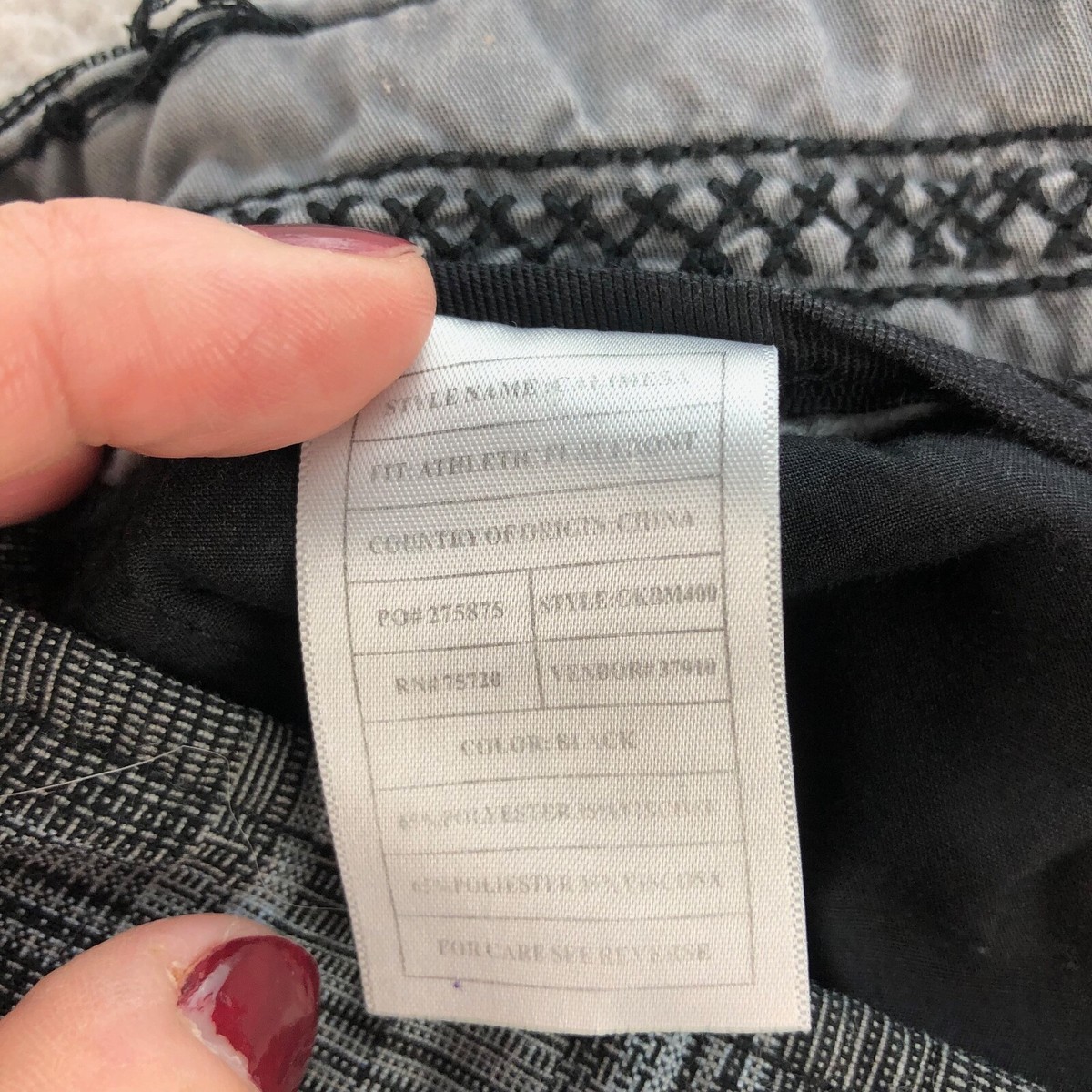 BKE Golf Shorts Mens 36 x 23 Gray Plaid Chino Casual Performance