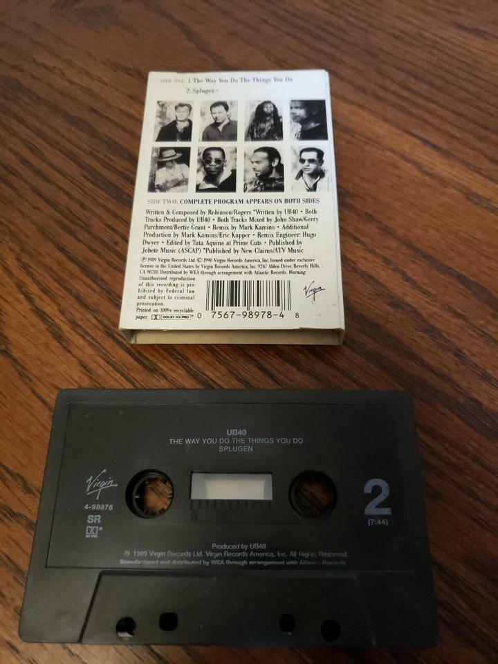 UB40 THE WAY YOU DO THE THINGS YOU DO SPLUGEN CASSETTE SINGLE TESTED AND WORKS  - Image 2 of 2