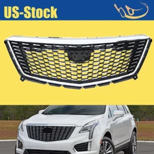For 2020-2022 Cadillac XT5 2.0L 3.6L 84724566 Front Upper Grille Chrome Black